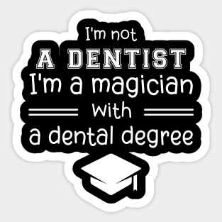 A DDS Funny Dentist Dental Student Humor Graduation Sticker